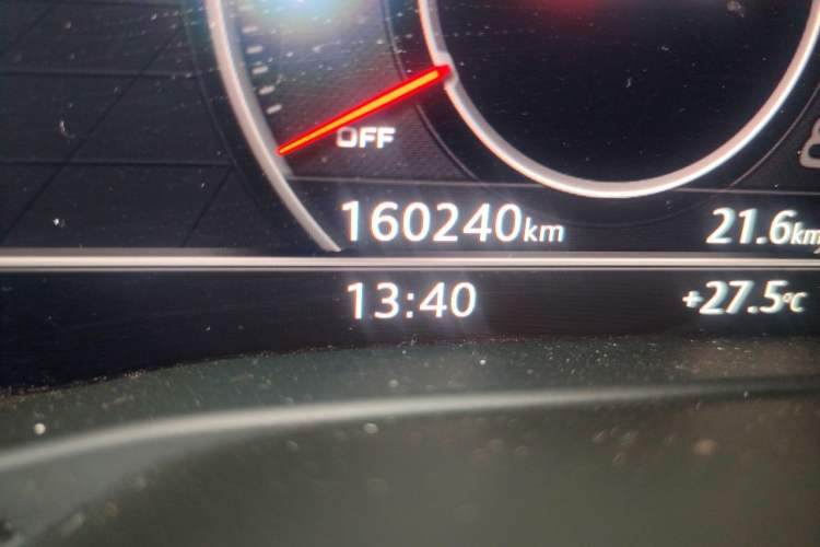 Used Audi S3 2017 Year Restyled S3 2.0T Limousine Odometer Close Up