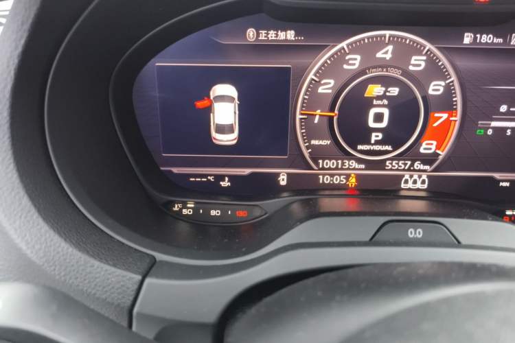 Used Audi S3 2017 Year Restyled S3 2.0T Limousine Odometer Close Up