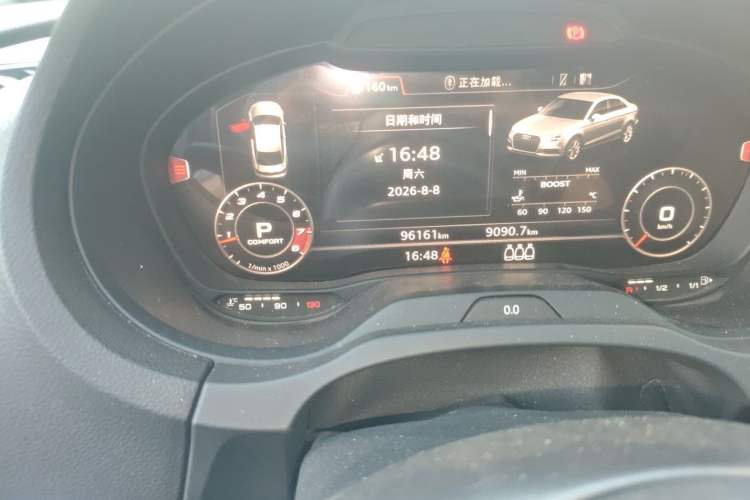 Used Audi S3 2017 Year Restyled S3 2.0T Limousine Odometer Close Up