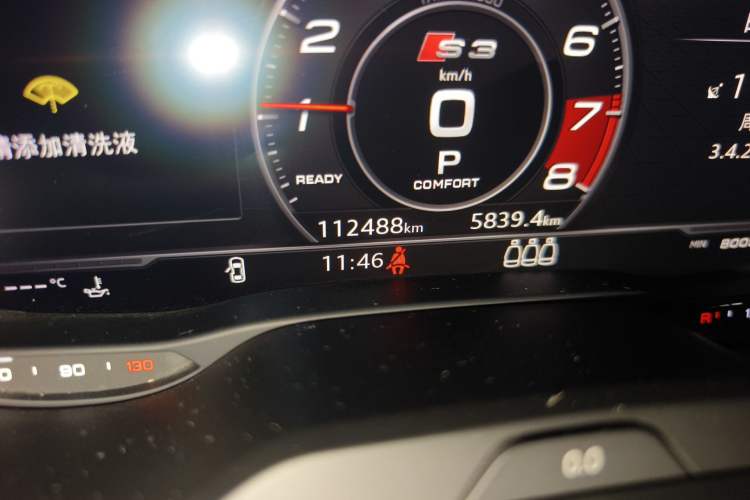 Used Audi S3 2019 S3 2.0T Limousine Odometer Close Up