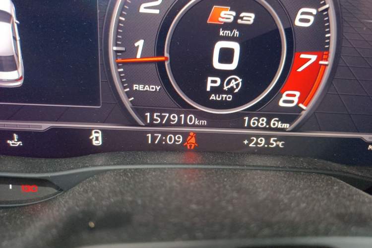 Used Audi S3 2019 S3 2.0T Limousine Odometer Close Up
