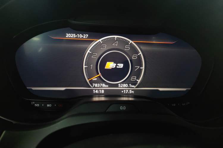 Used Audi S3 2019 S3 2.0T Limousine Odometer Close Up