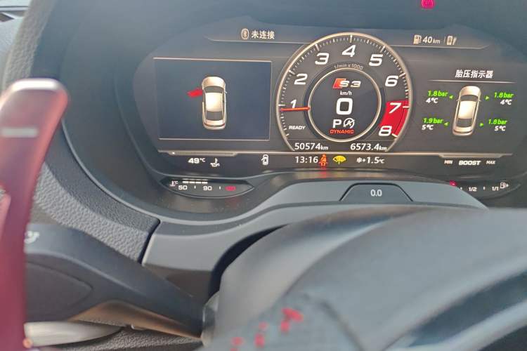 Used Audi S3 2019 S3 2.0T Limousine Odometer Close Up