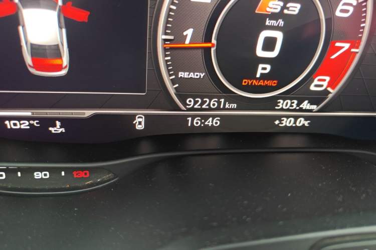 Used Audi S3 2019 S3 2.0T Limousine Odometer Close Up