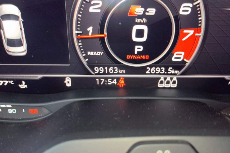 Used Audi S3 2019 S3 2.0T Limousine Odometer Close Up