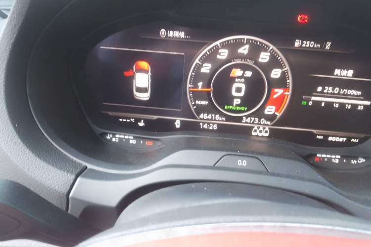 Used Audi S3 2019 S3 2.0T Limousine Odometer Close Up