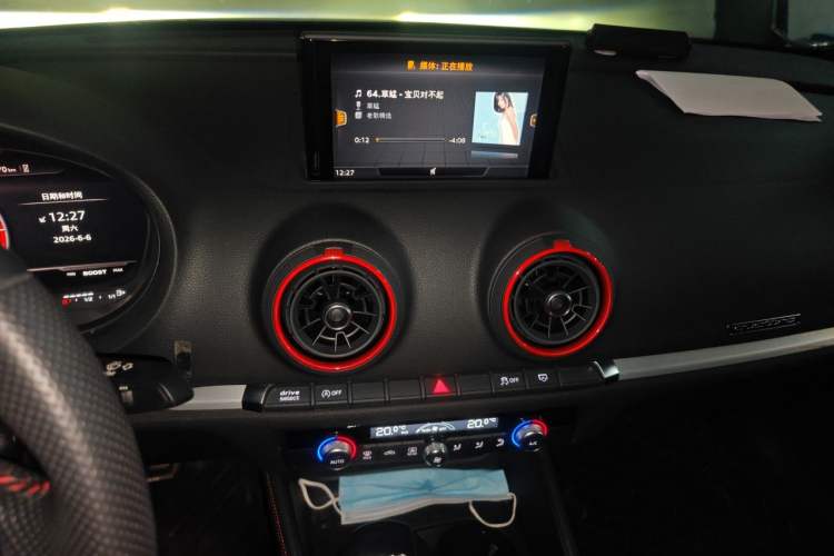 Used Audi S3 2019 S3 2.0T Limousine Audio And AC Panel