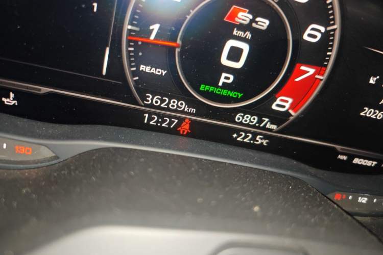 Used Audi S3 2019 S3 2.0T Limousine Odometer Close Up