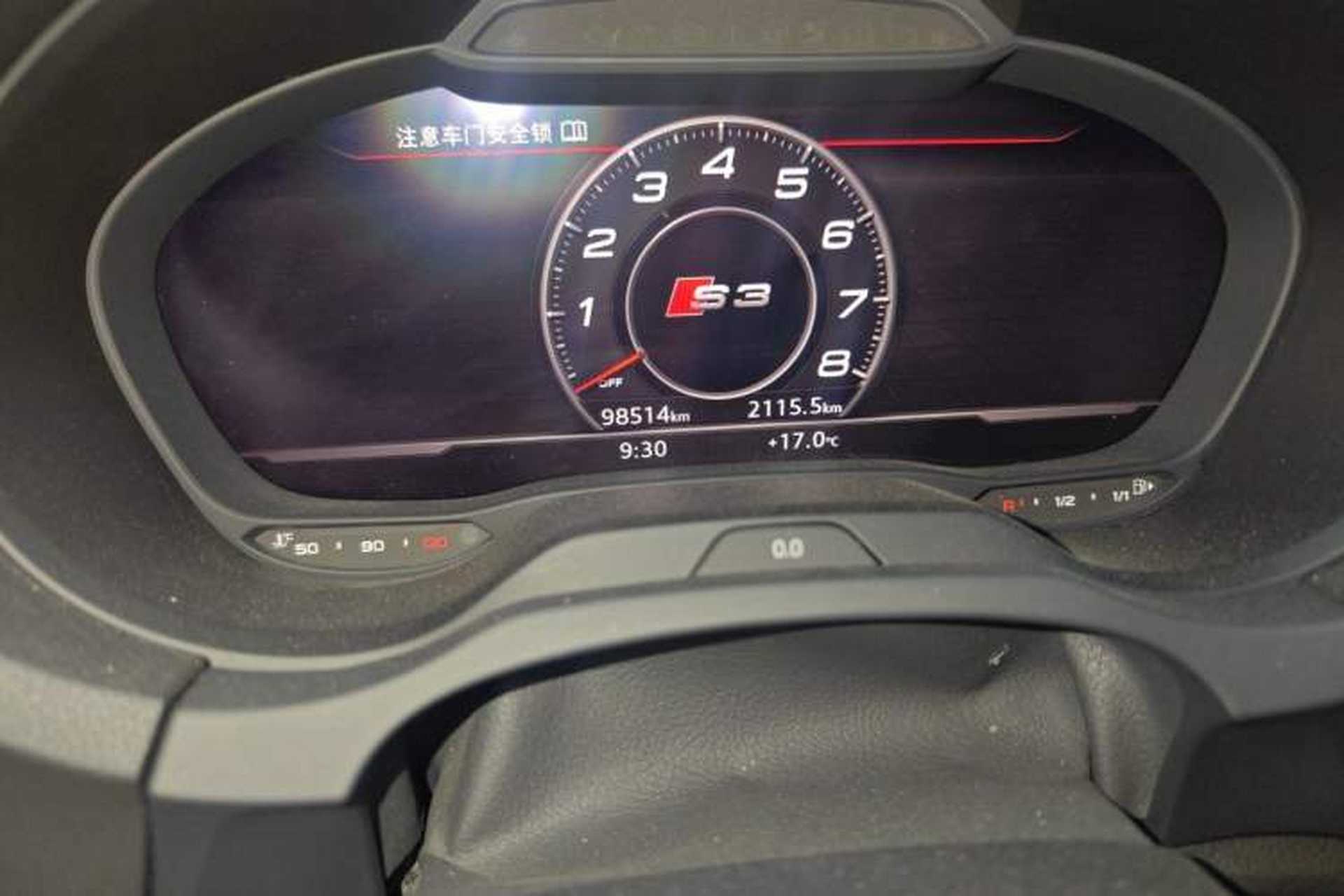 Used Audi S3 2019 S3 2.0T Limousine Odometer Close Up
