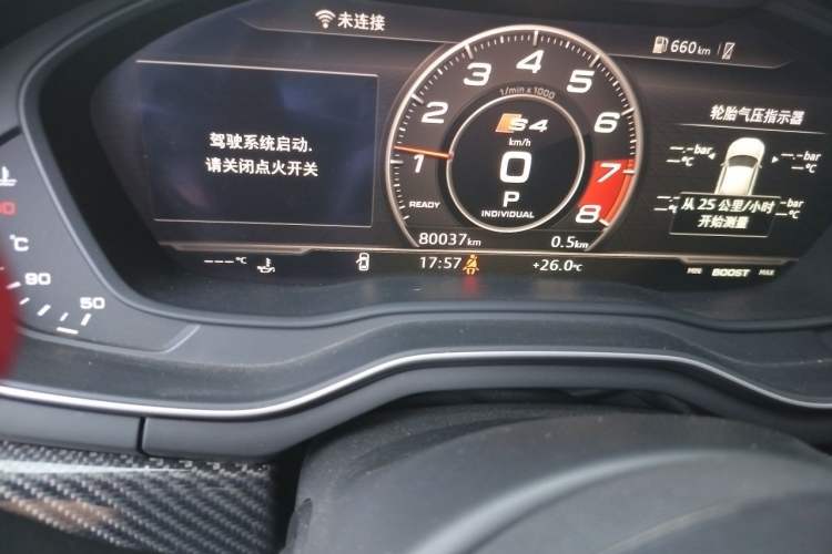 Used Audi S4 2018 S4 3.0TFSI Odometer Close Up