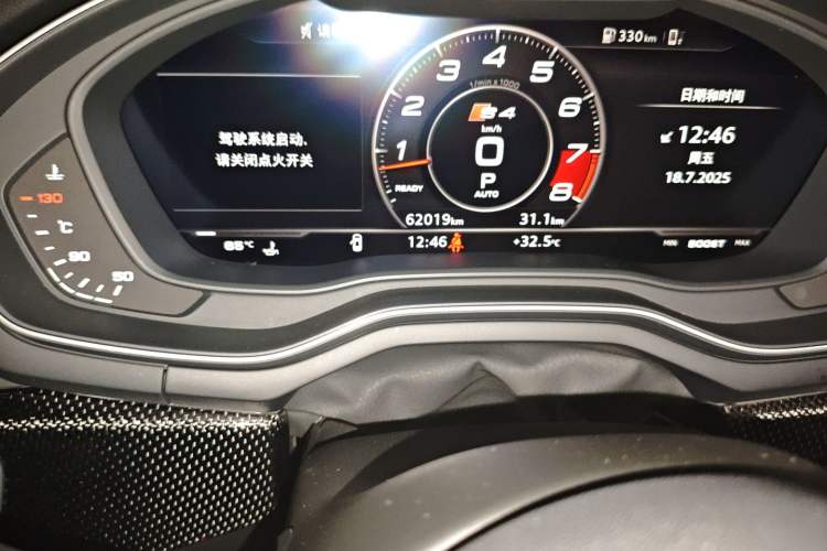 Used Audi S4 2018 S4 3.0TFSI Odometer Close Up
