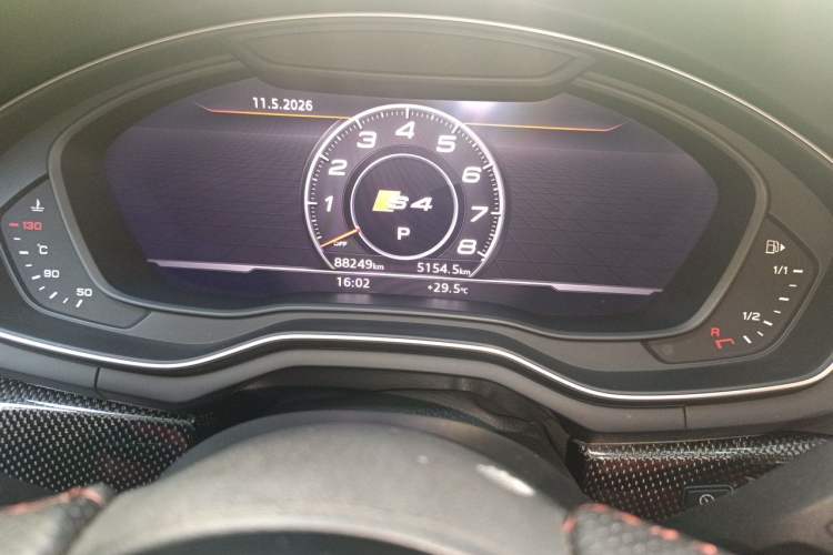 Used Audi S4 2018 S4 3.0TFSI Odometer Close Up