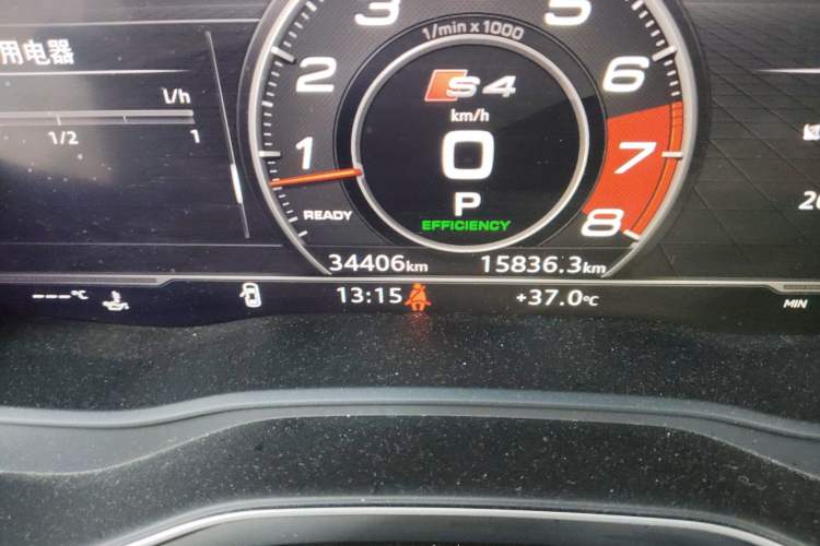 Used Audi S4 2018 S4 3.0TFSI Odometer Close Up
