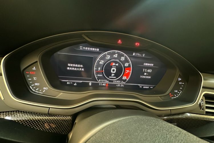 Used Audi S4 2018 S4 3.0TFSI Odometer Close Up