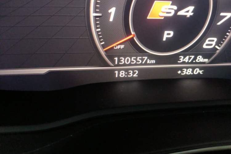 Used Audi S4 2018 S4 3.0TFSI Odometer Close Up