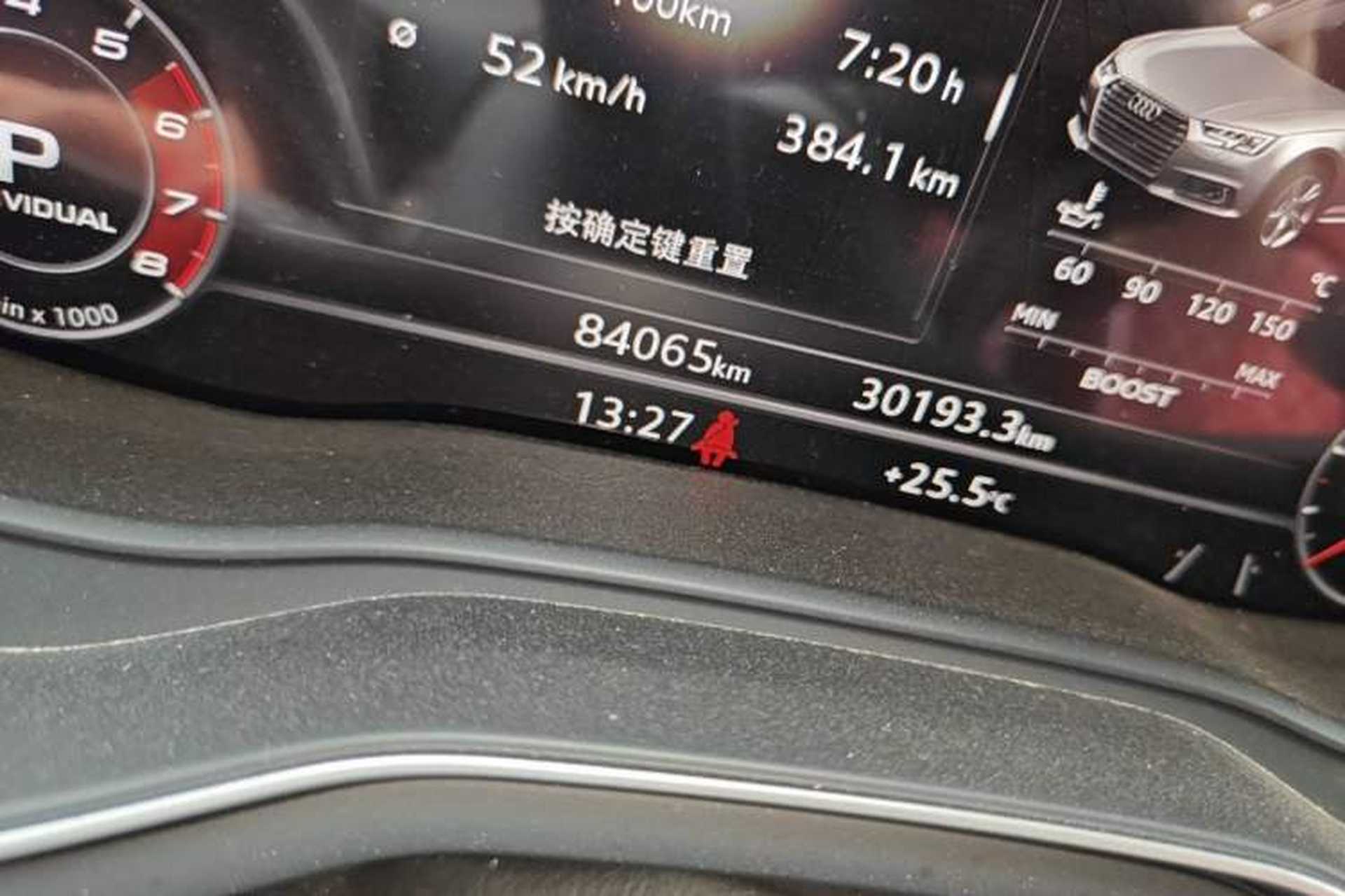 Used Audi S4 2018 S4 3.0TFSI Odometer Close Up