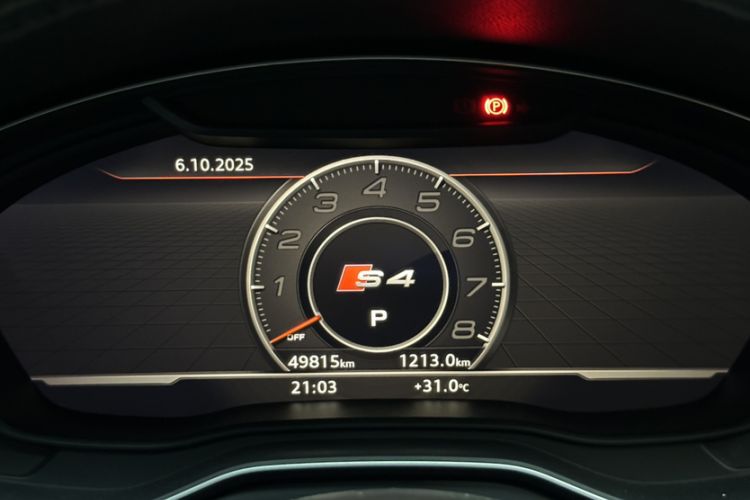 Used Audi S4 2018 S4 3.0TFSI Odometer Close Up