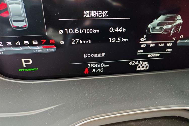 Used Audi S4 2020 S4 3.0TFSI Odometer Close Up
