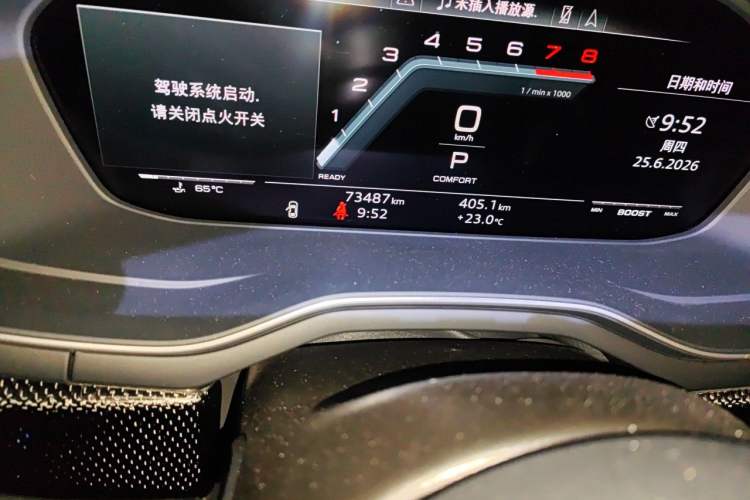 Used Audi S4 2020 S4 3.0TFSI Odometer Close Up