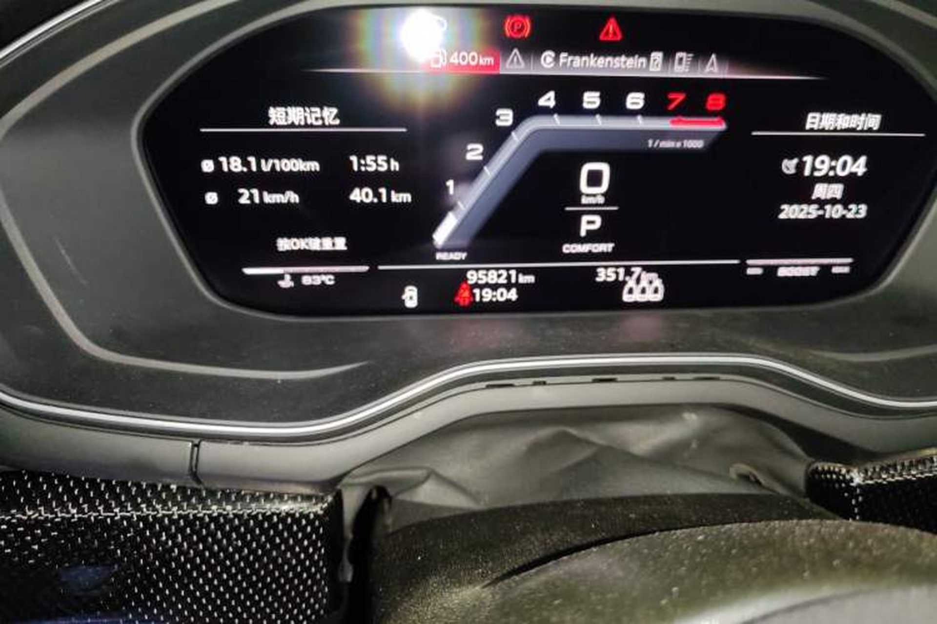Used Audi S4 2020 S4 3.0TFSI Odometer Close Up