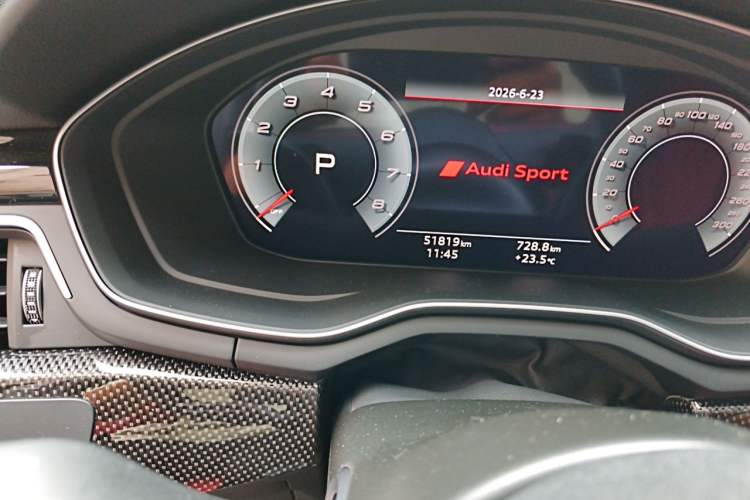 Used Audi S4 2022 S4 3.0TFSI Odometer Close Up