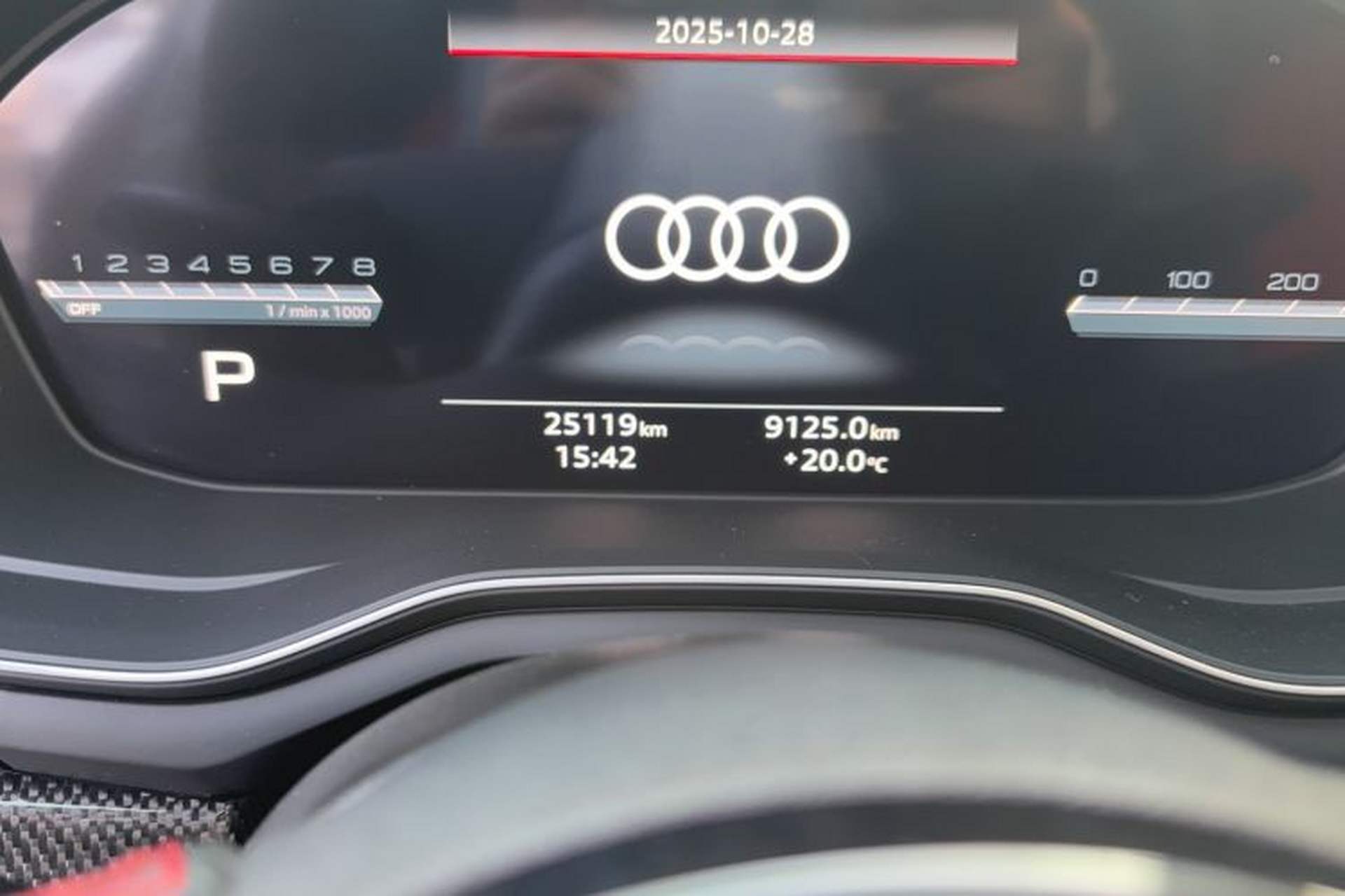 Used Audi S4 2023 S4 3.0TFSI Odometer Close Up