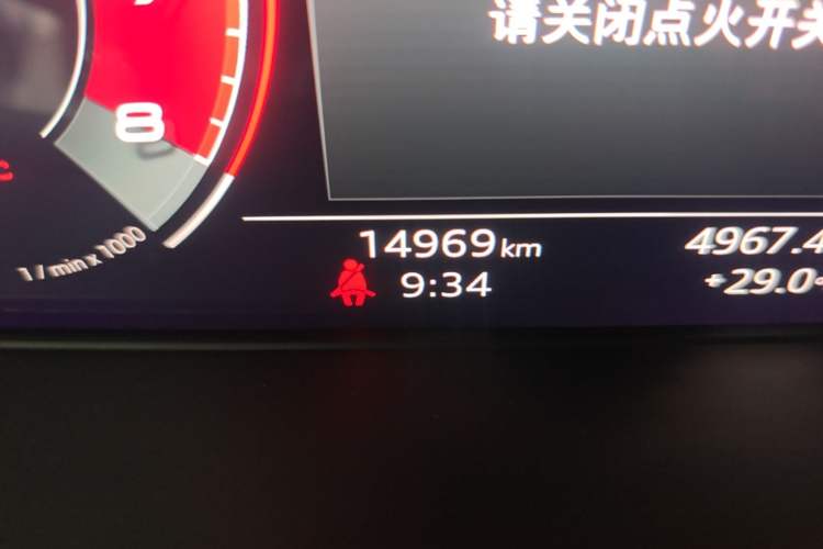 Used Audi S4 2023 S4 3.0TFSI Odometer Close Up