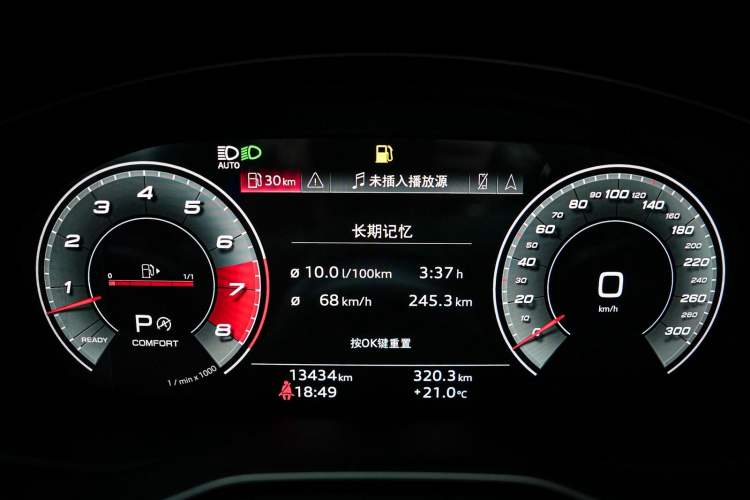 Used Audi S4 2023 S4 3.0TFSI Odometer Close Up