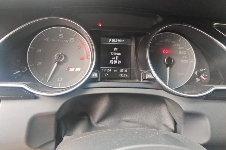 Used Audi S5 2012 S5 3.0T Sportback Odometer Close Up
