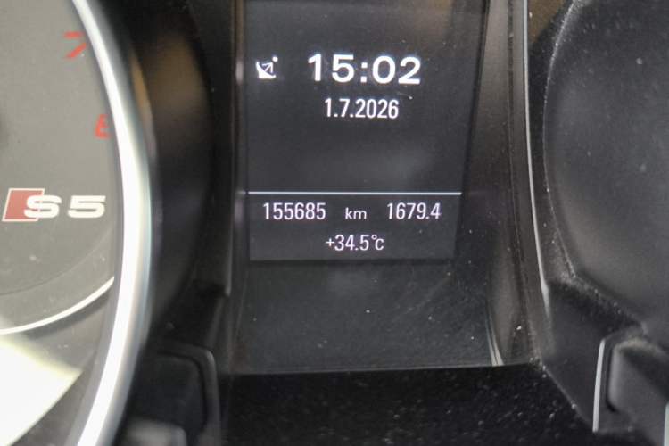 Used Audi S5 2012 S5 3.0T Sportback Odometer Close Up