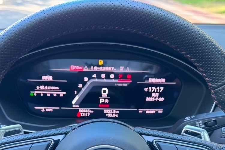 Used Audi S5 2022 S5 3.0T Sportback Odometer Close Up