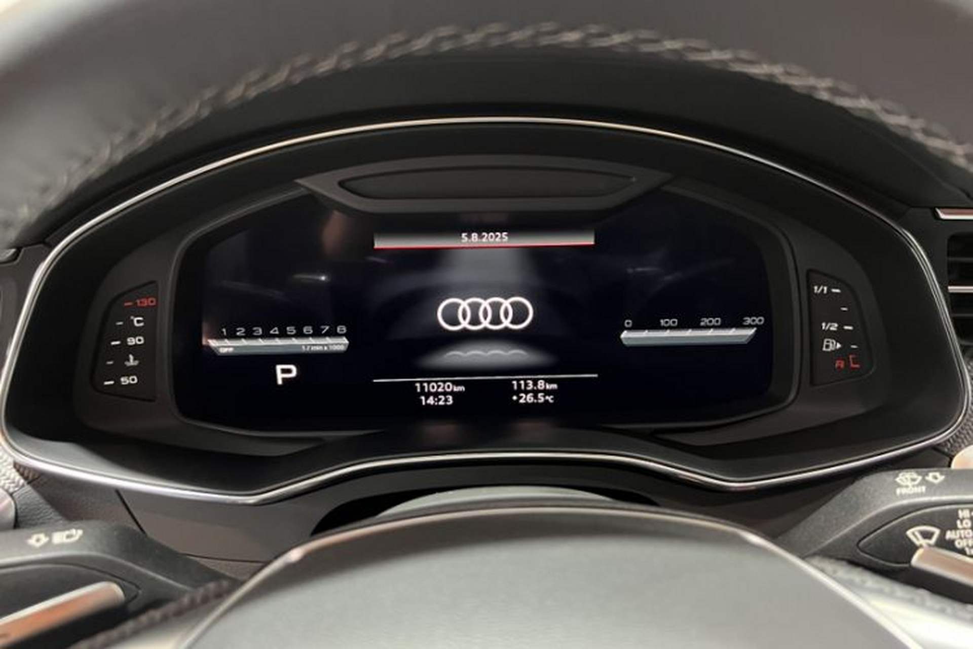 Used Audi S6 2023 S6 2.9T Odometer Close Up