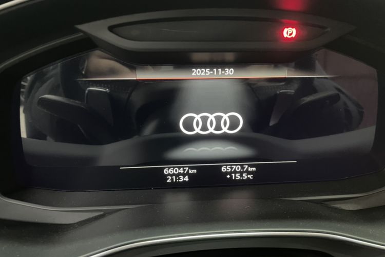 Used Audi S6 2020 S6 2.9T Odometer Close Up