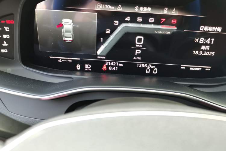 Used Audi S7 2022 2.9 TFSI quattro Odometer Close Up