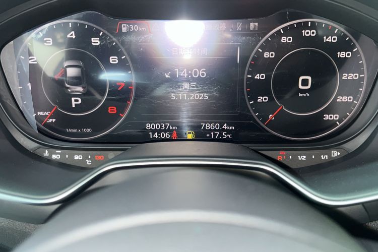 Used Audi TT 2017 TT Coupe 45 TFSI Odometer Close Up