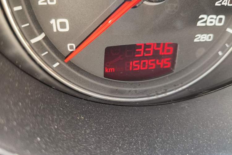Used Audi TT 2008 TT 3.2 Quattro Odometer Close Up