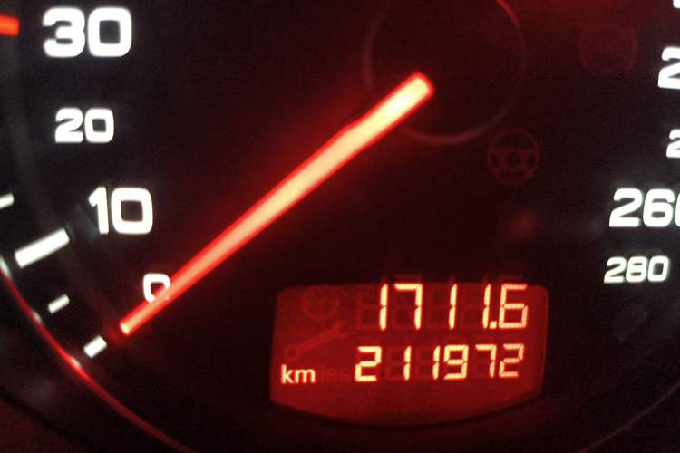 Used Audi TT 2008 TT 3.2 Quattro Odometer Close Up