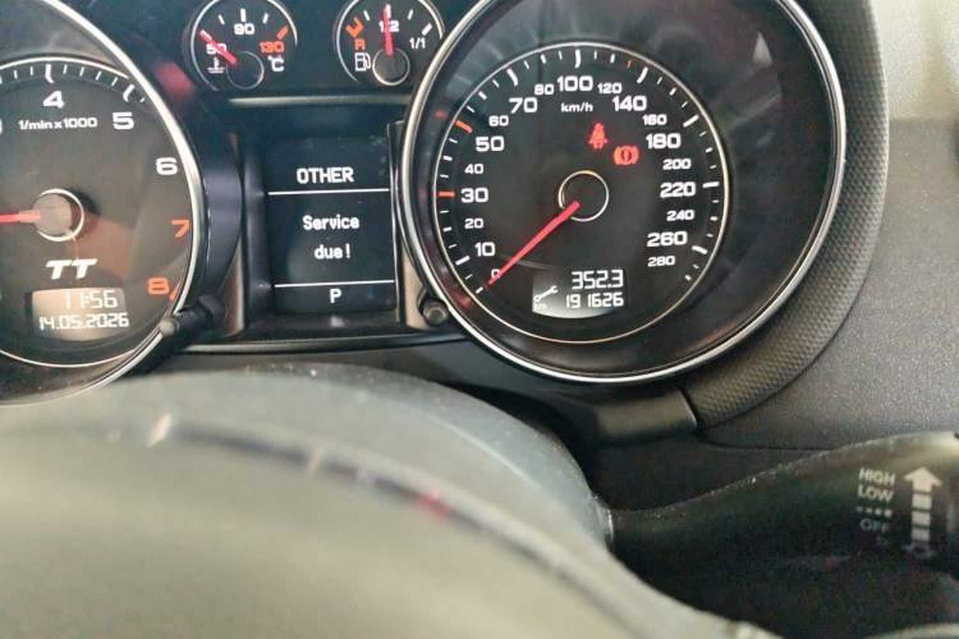 Used Audi TT 2011 TT Coupe 2.0 TFSI Odometer Close Up