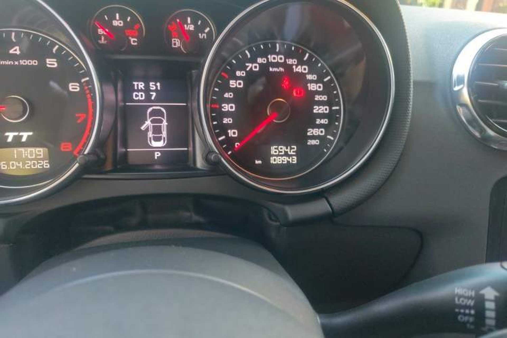 Used Audi TT 2011 TT Coupe 2.0 TFSI Odometer Close Up