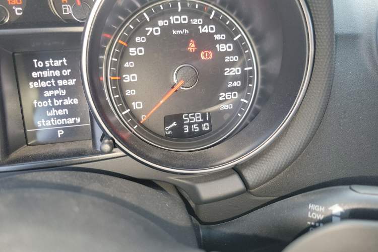 Used Audi TT 2013 TT Coupe 45 TFSI White Classic Edition Odometer Close Up