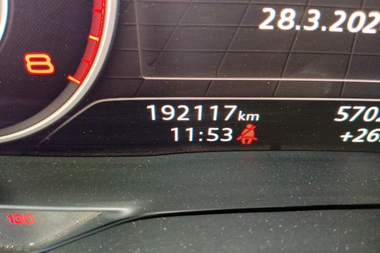 Used Audi TT 2015 TT Coupe 45 TFSI quattro Odometer Close Up