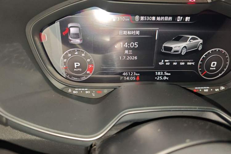 Used Audi TT 2017 TT Coupe 45 TFSI quattro Odometer Close Up