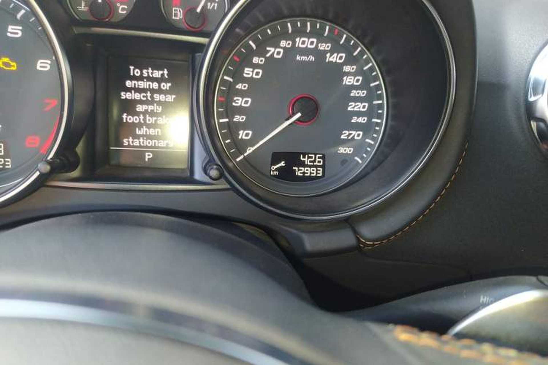 Used Audi TTS 2008 TTS Coupe 2.0TFSI quattro Odometer Close Up