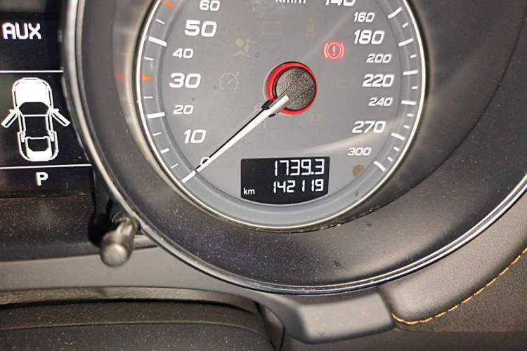 Used Audi TTS 2011 TTS Coupe 2.0TFSI quattro Odometer Close Up