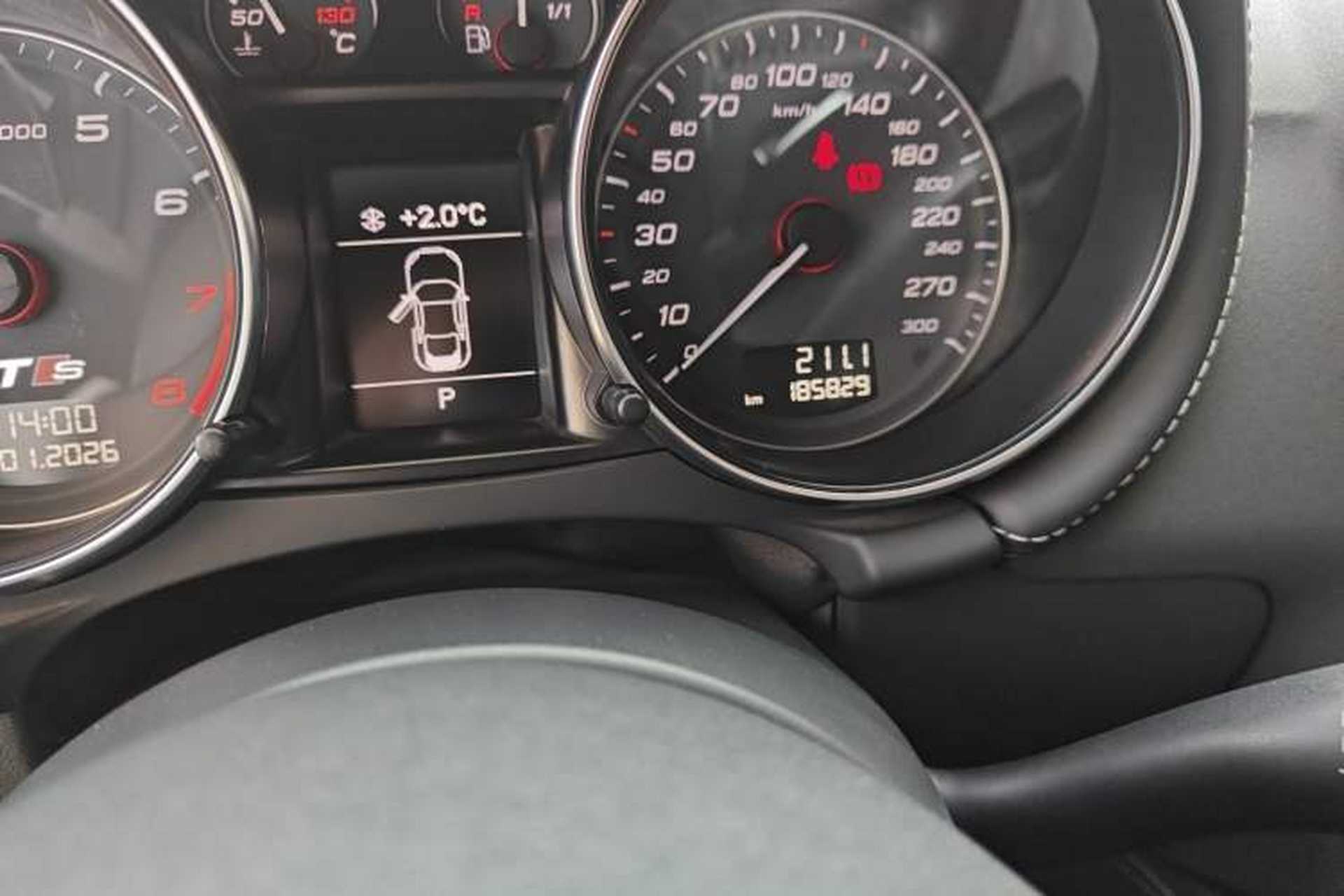 Used Audi TTS 2013 TTS Coupe 2.0TFSI quattro Odometer Close Up
