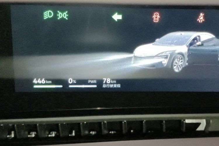 Used Avatr 06 2025 Ultra Pure Electric Edition Odometer Close Up