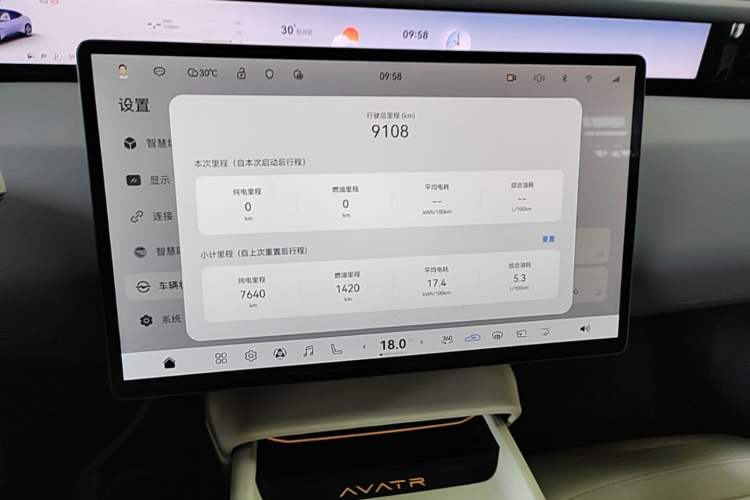 Used Avatr 06 2025 Pro Range-Extended Edition Audio And AC Panel