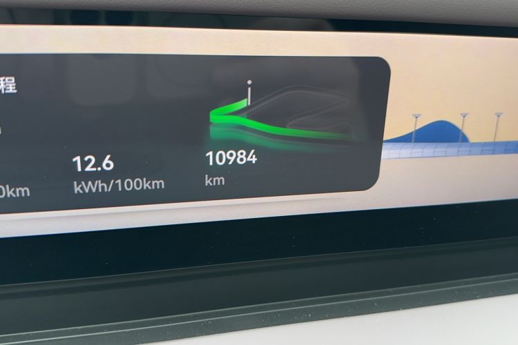 Used Avatr 06 2025 Pro Range-Extended Edition Odometer Close Up