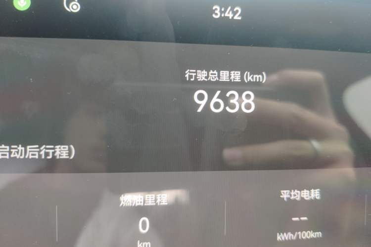 Used Avatr 07 2024 Ultra Range-Extended Four-Wheel Drive Odometer Close Up