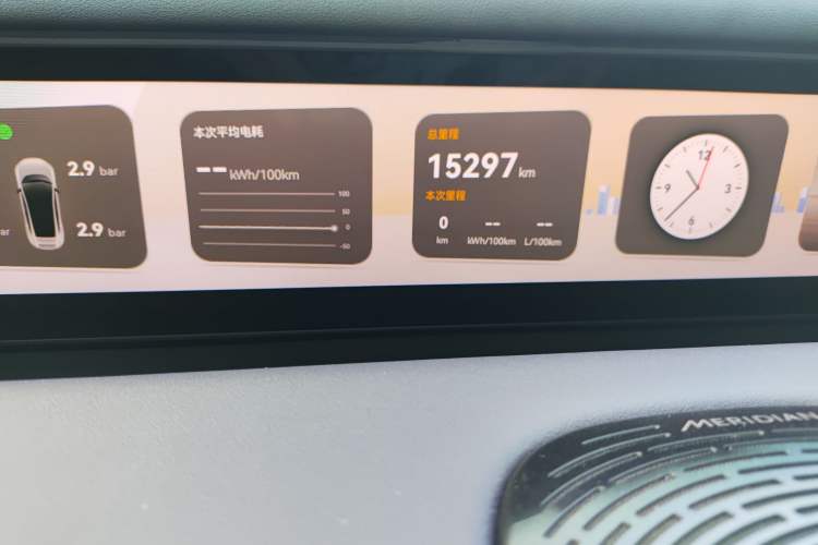 Used Avatr 07 2024 Pro+ Range-Extended Edition Odometer Close Up